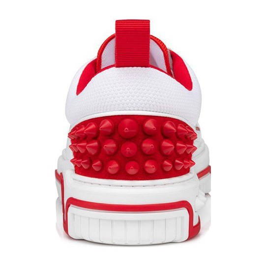 CL Platinum Low Top Sneakers White Red