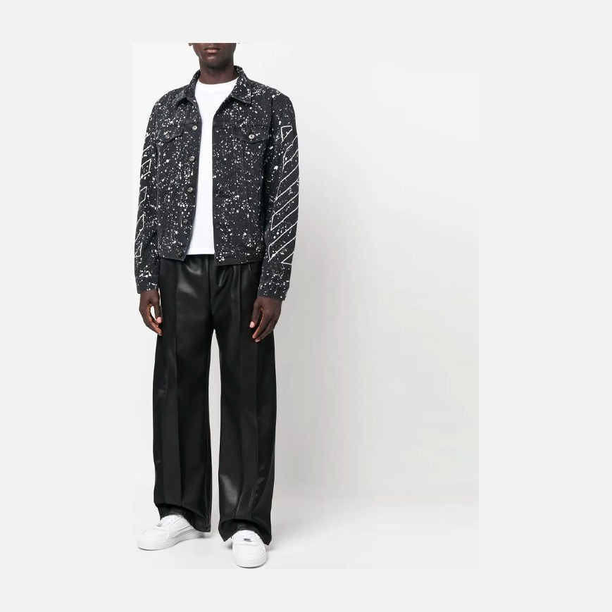 OFF-WHITE FW22 Black Denim Jacket