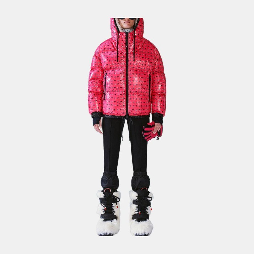 Moncler Grenoble Quilted Down Jacket Red