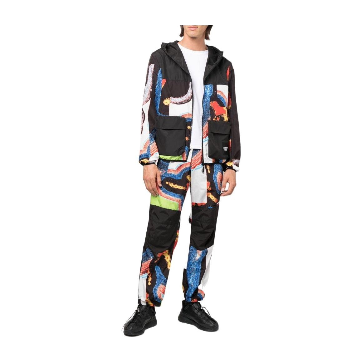 AMBUSH SS22 Abstract Patchwork Jacket Black