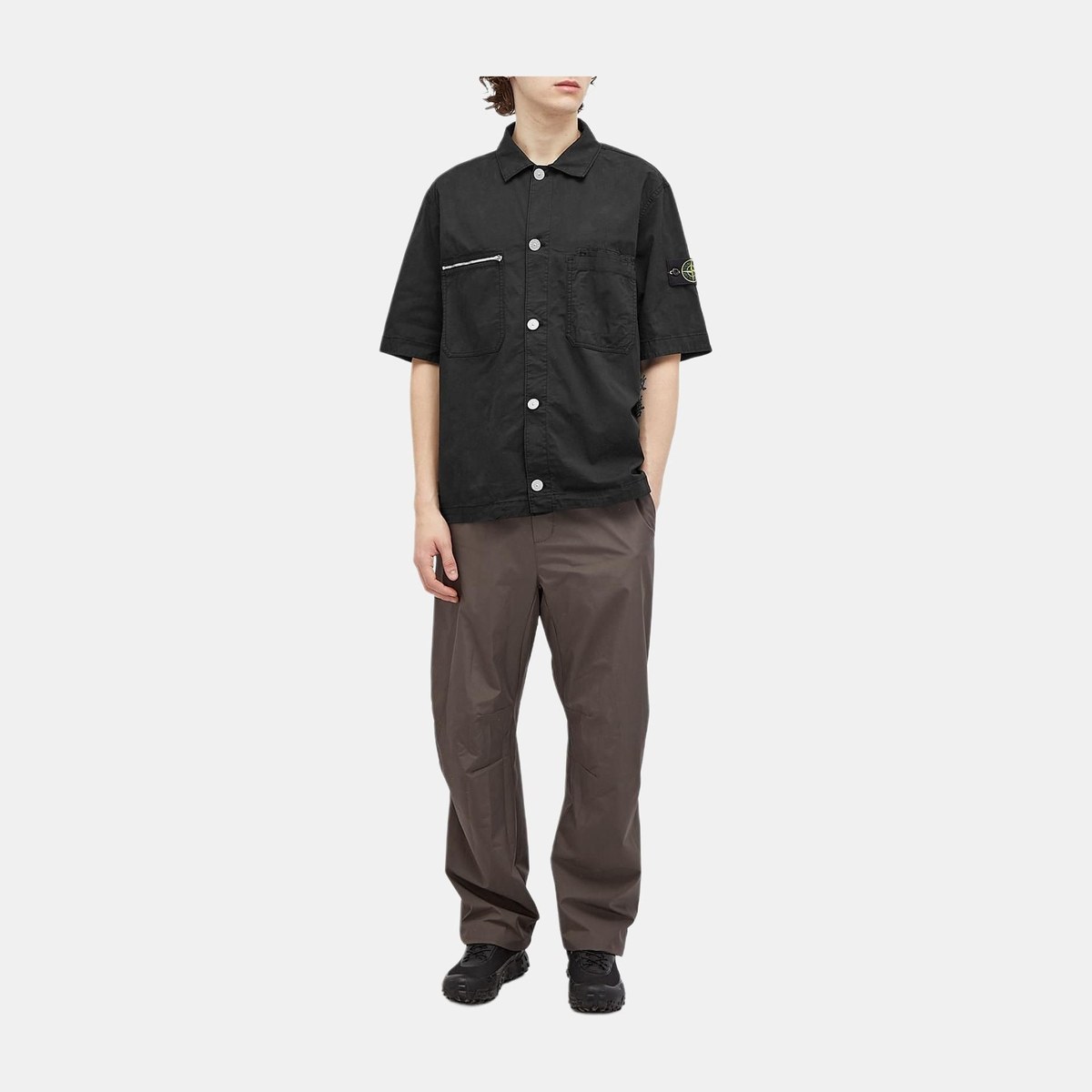 Stone Island FW24 Black Short Sleeve Shirt