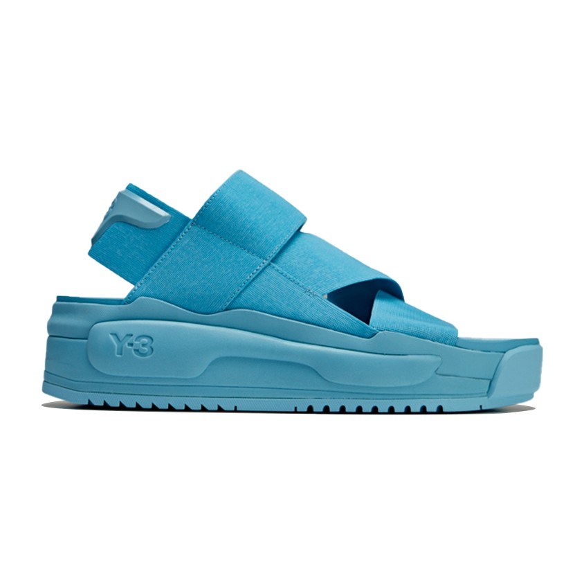 Y-3 Cross Strap Slides Blue