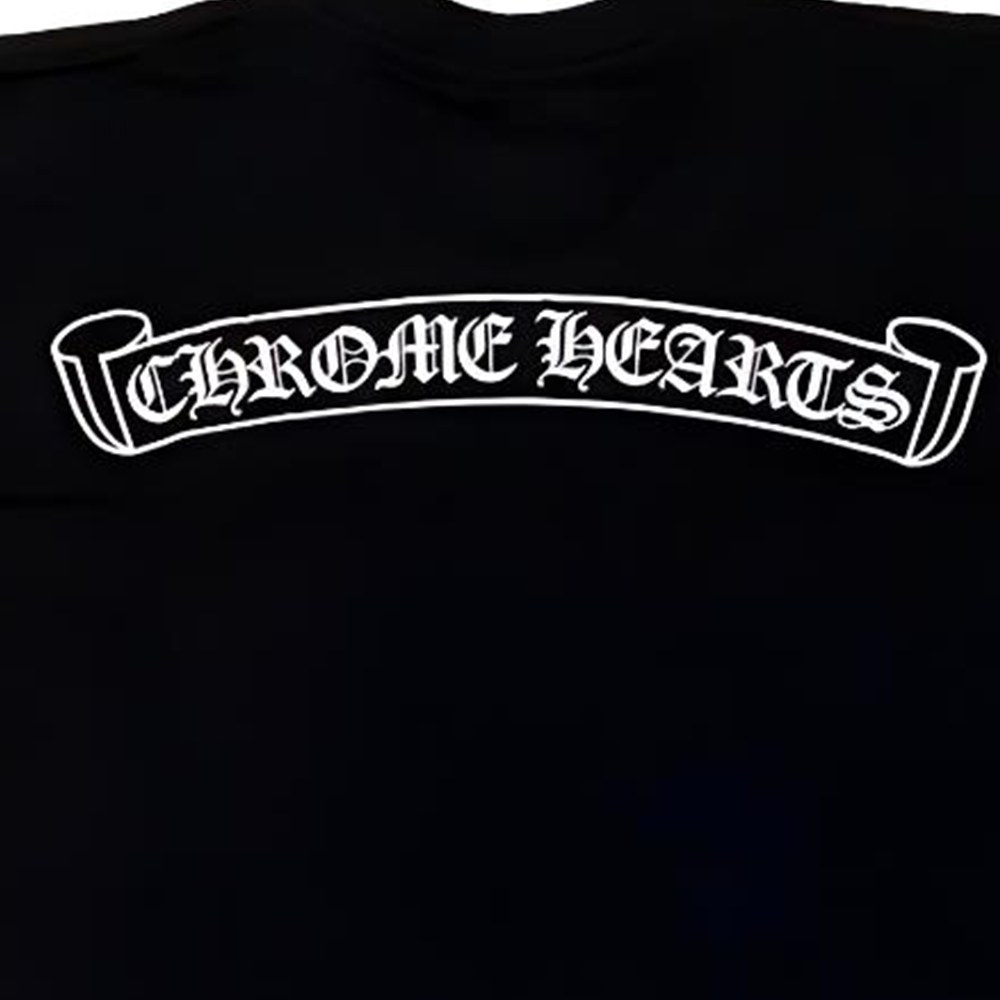 Chrome Hearts Logo Crewneck T-Shirt Black