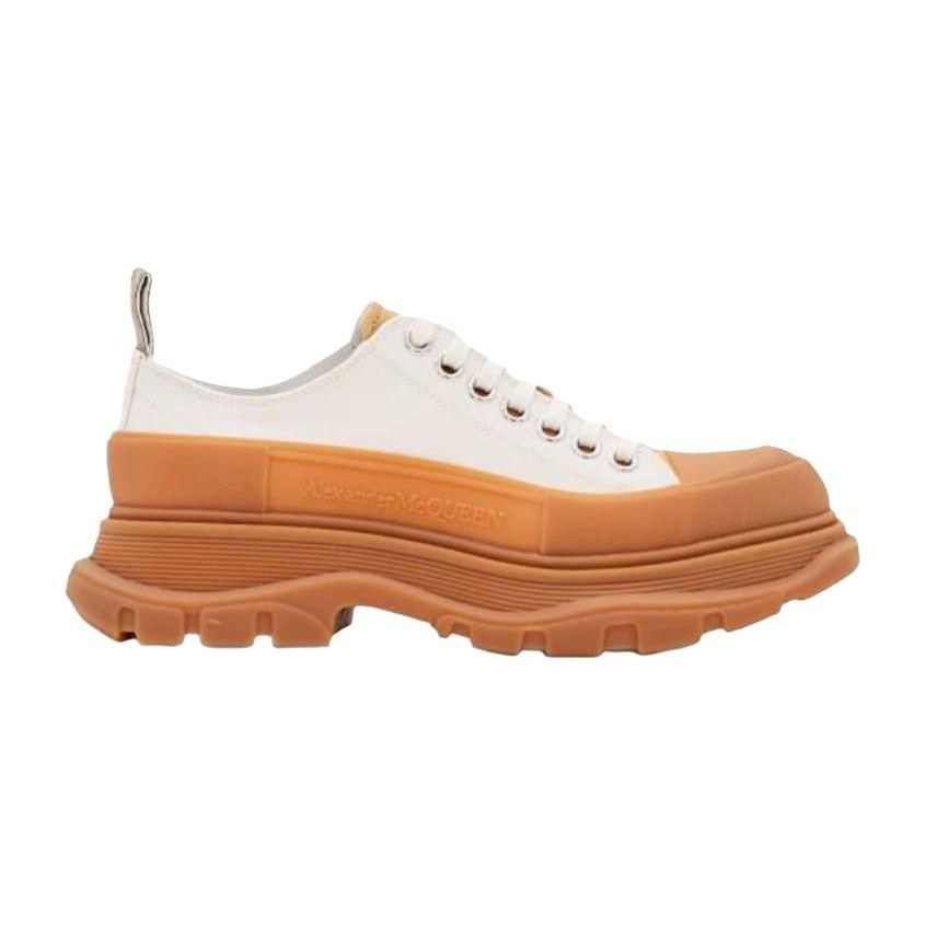 Alexander McQueen Canvas Platform Sneakers White
