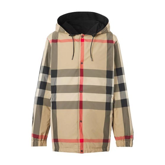 Burberry Classic Check Hooded Jacket Beige