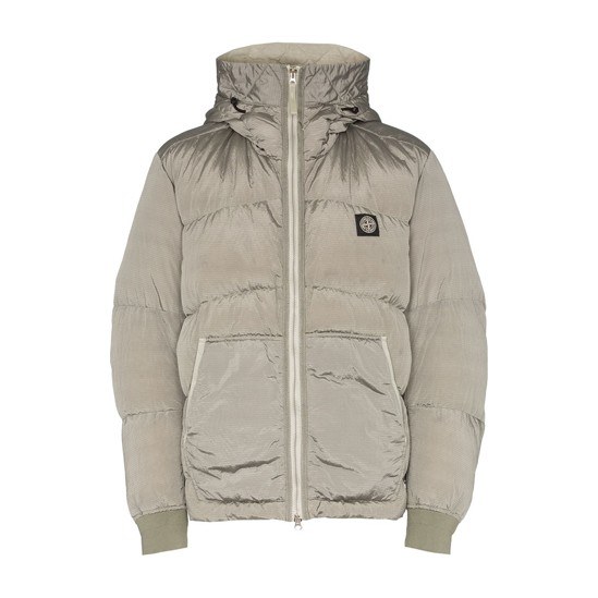 Stone Island Nylon Logo Down Jacket