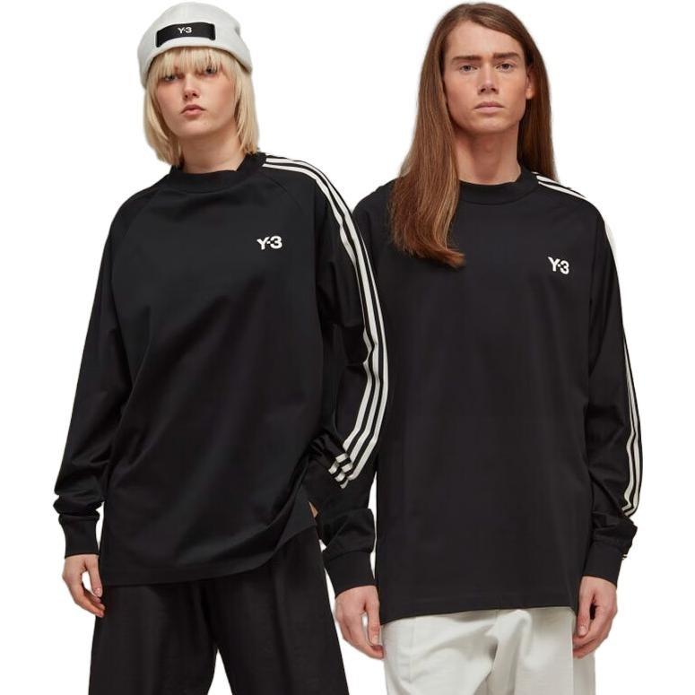 Y-3 Long Sleeve Logo Tee Black