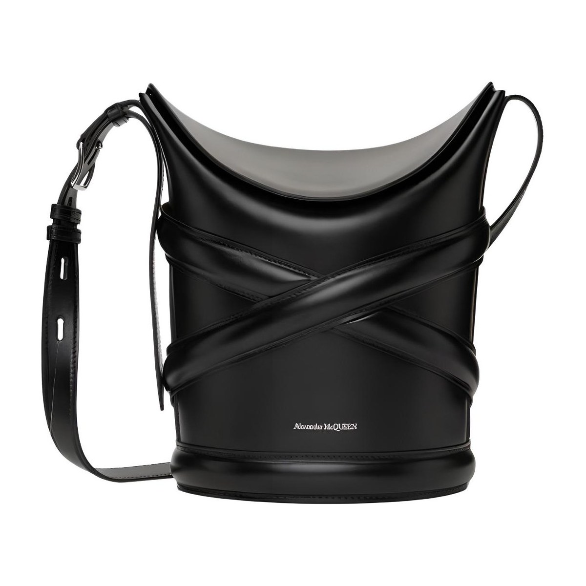 Alexander McQueen The Curve Bag Black
