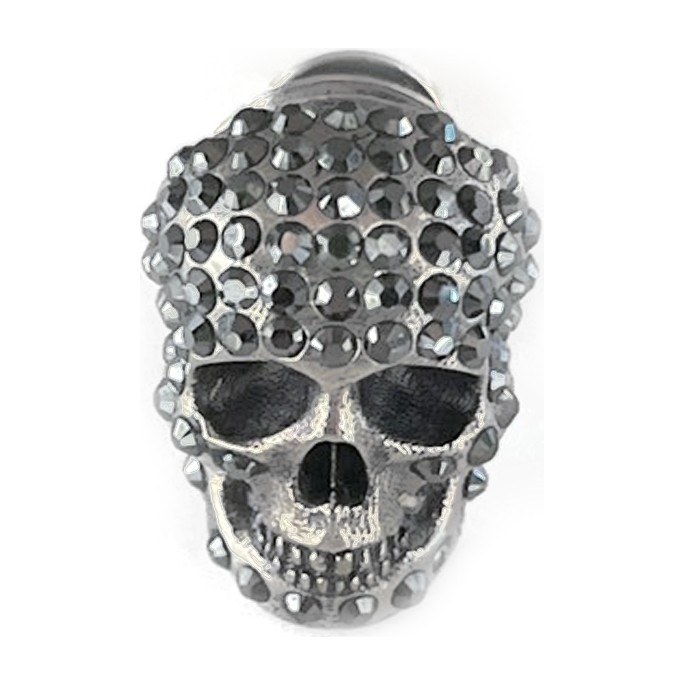 Alexander McQueen Skull Earrings Silver