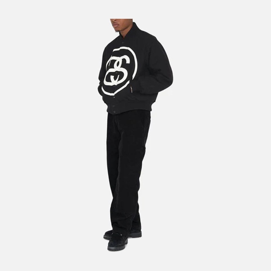 Stussy SS-LINK Varsity Jacket Black
