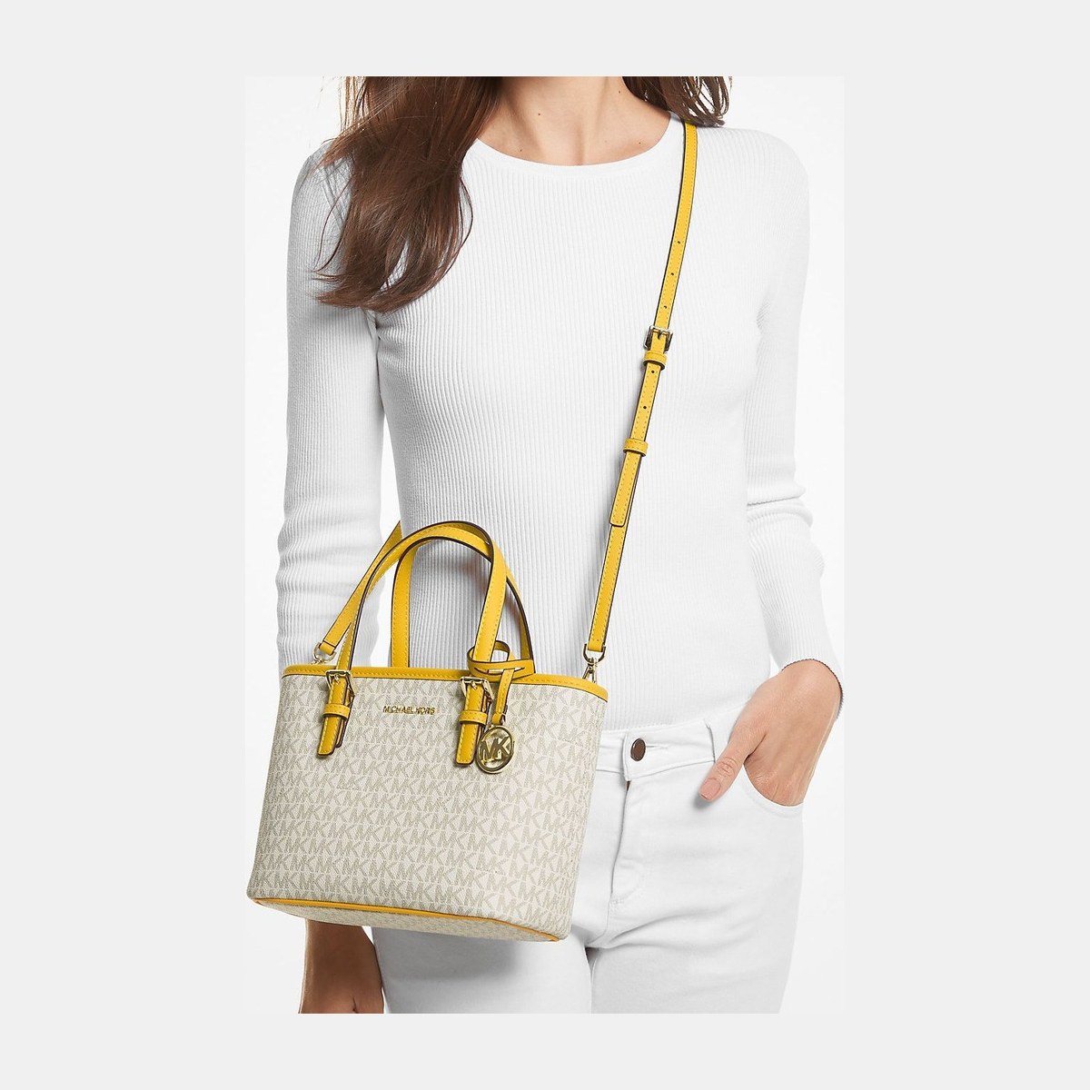Michael Kors Jet Set Cream Yellow