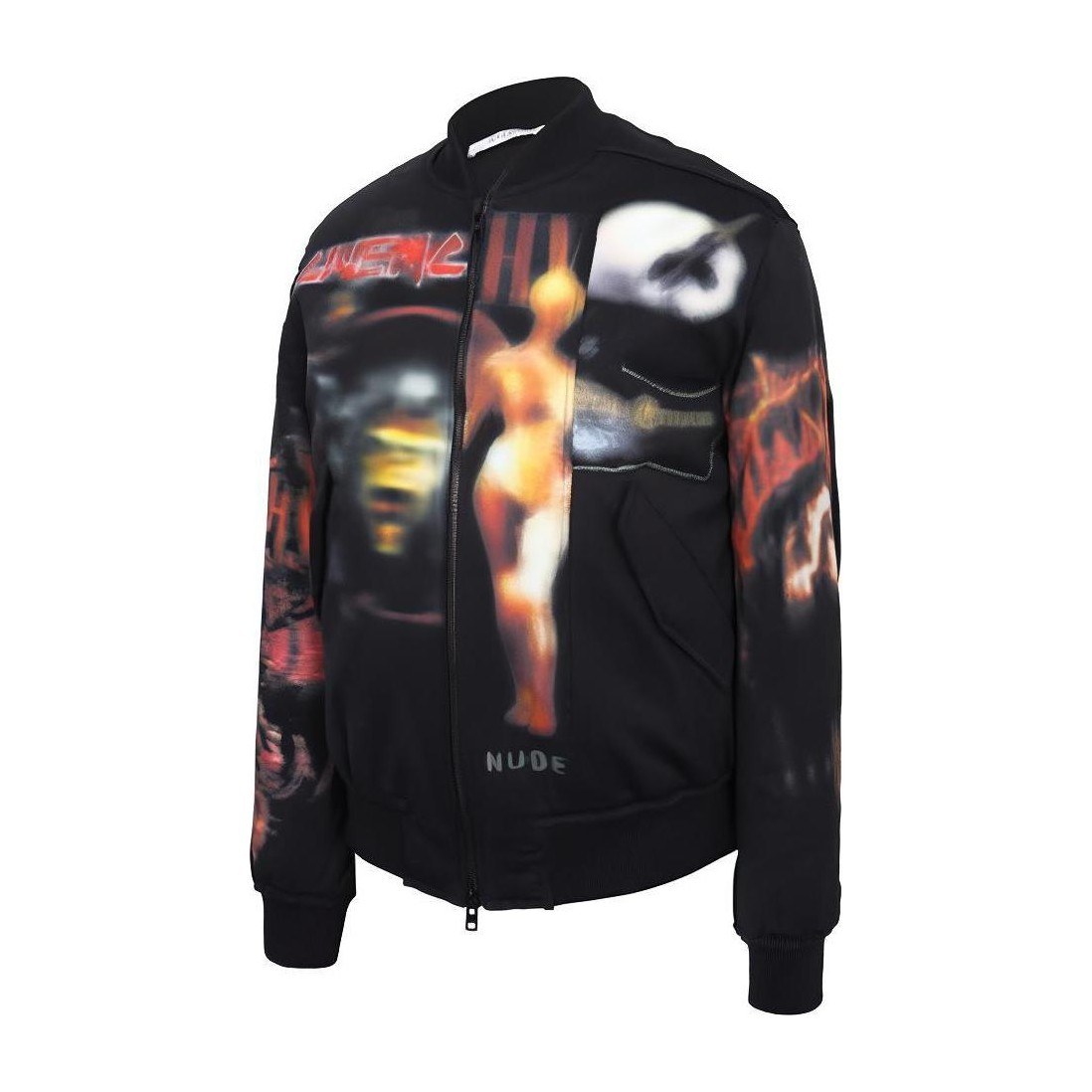 Givenchy Long Sleeve Zip Jacket Black