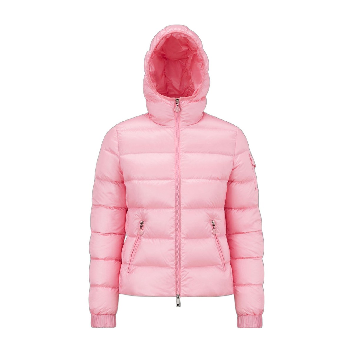 Moncler SS23 Solid Hooded Down Jacket Rose Pink