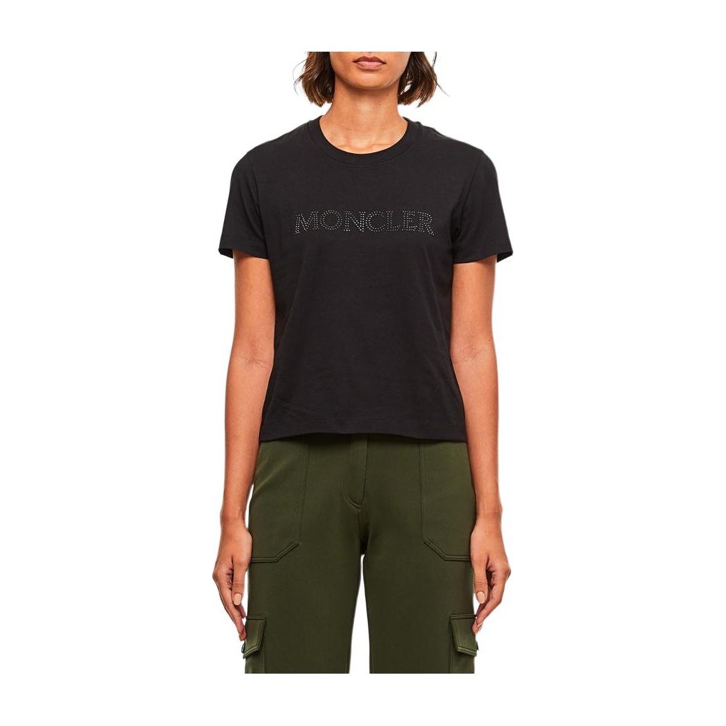 Moncler SS22 Logo T-Shirt Black