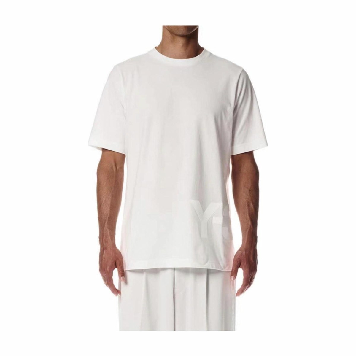 Y-3 SS22 Logo Tee White