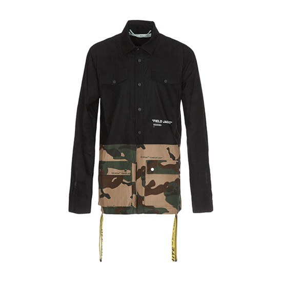 OFF-WHITE SS19 Camo Patchwork Jacket