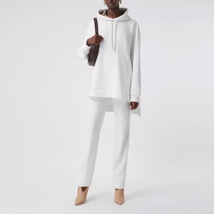Burberry Hooded Sweatshirt White