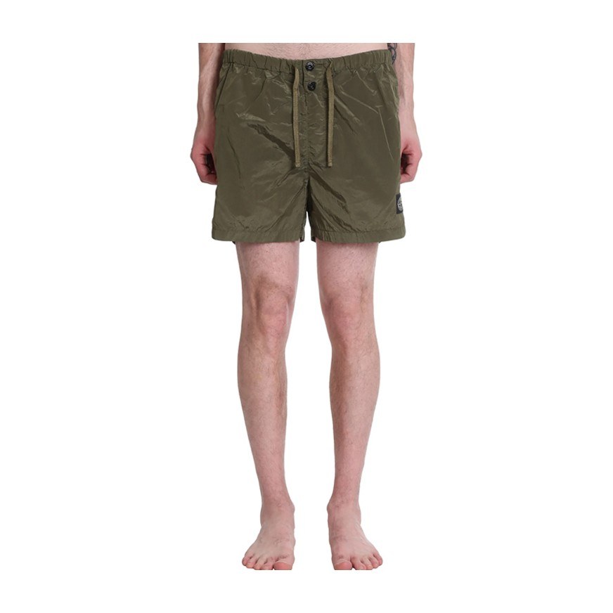 Stone Island SS21 Swim Shorts Green