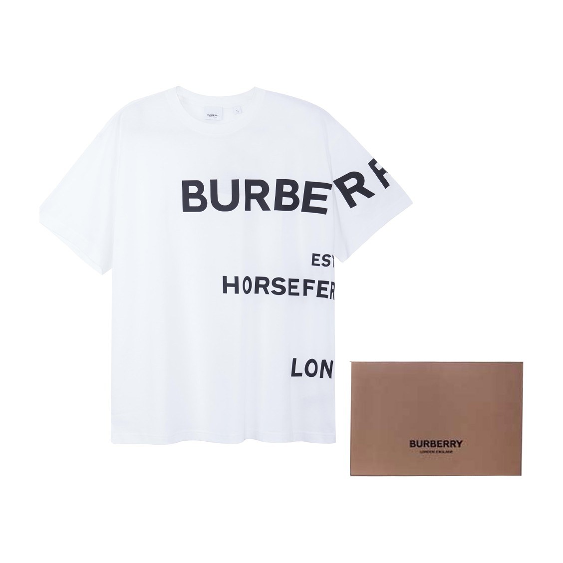 Burberry Horseferry Oversize T-Shirt White
