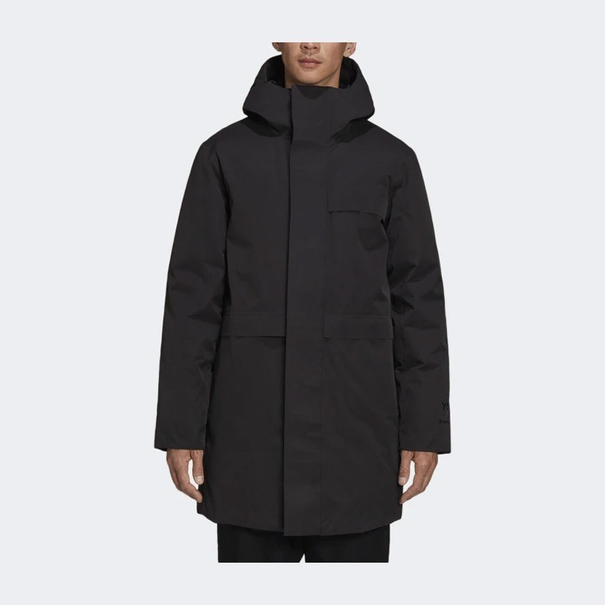 Y-3 Zip Windproof Down Jacket Black