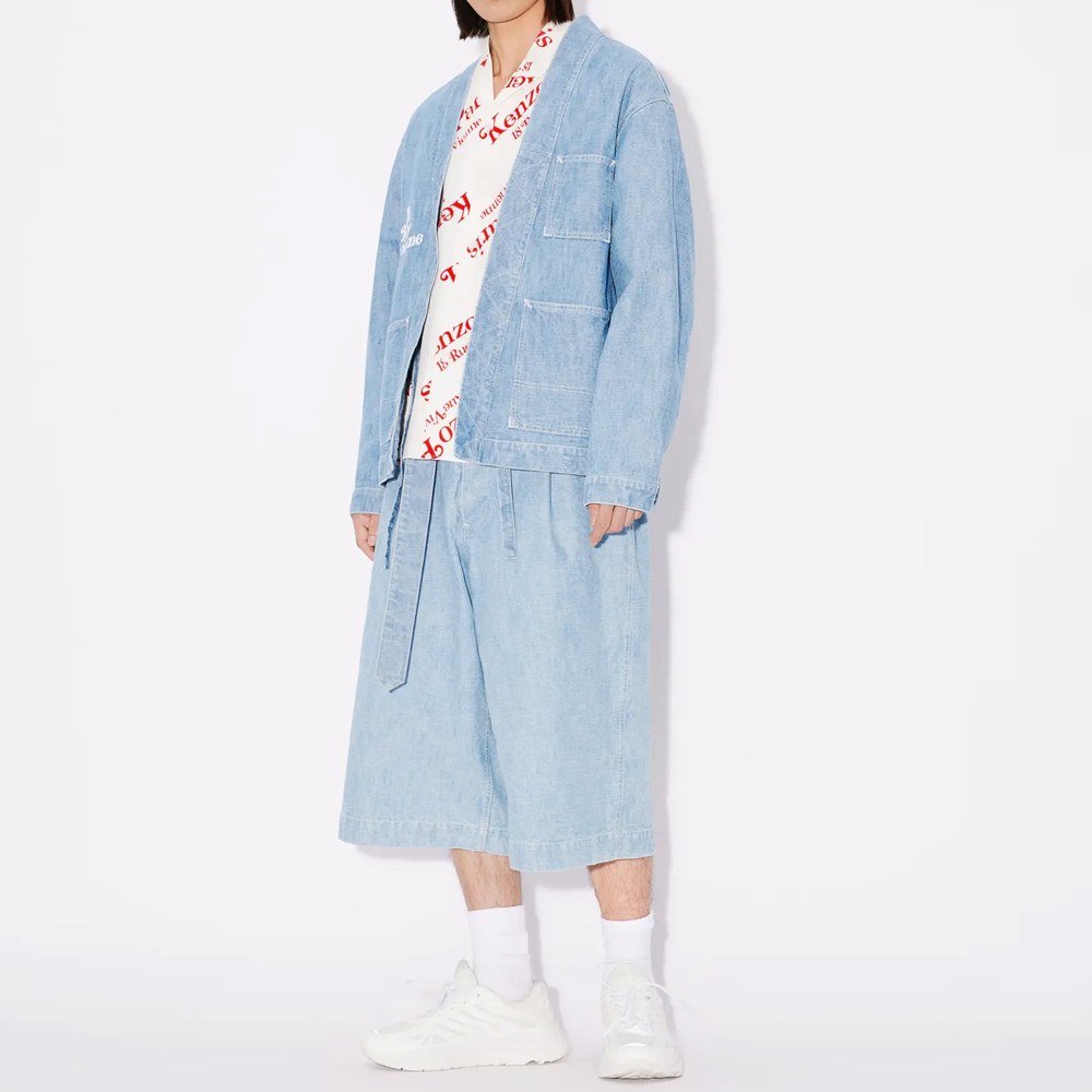 KENZO V-Neck Denim Jacket