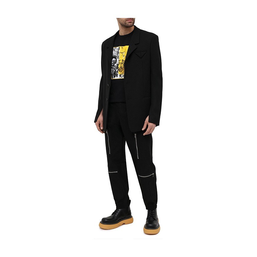 Alexander McQueen SS21 Poster Print T-Shirt Black