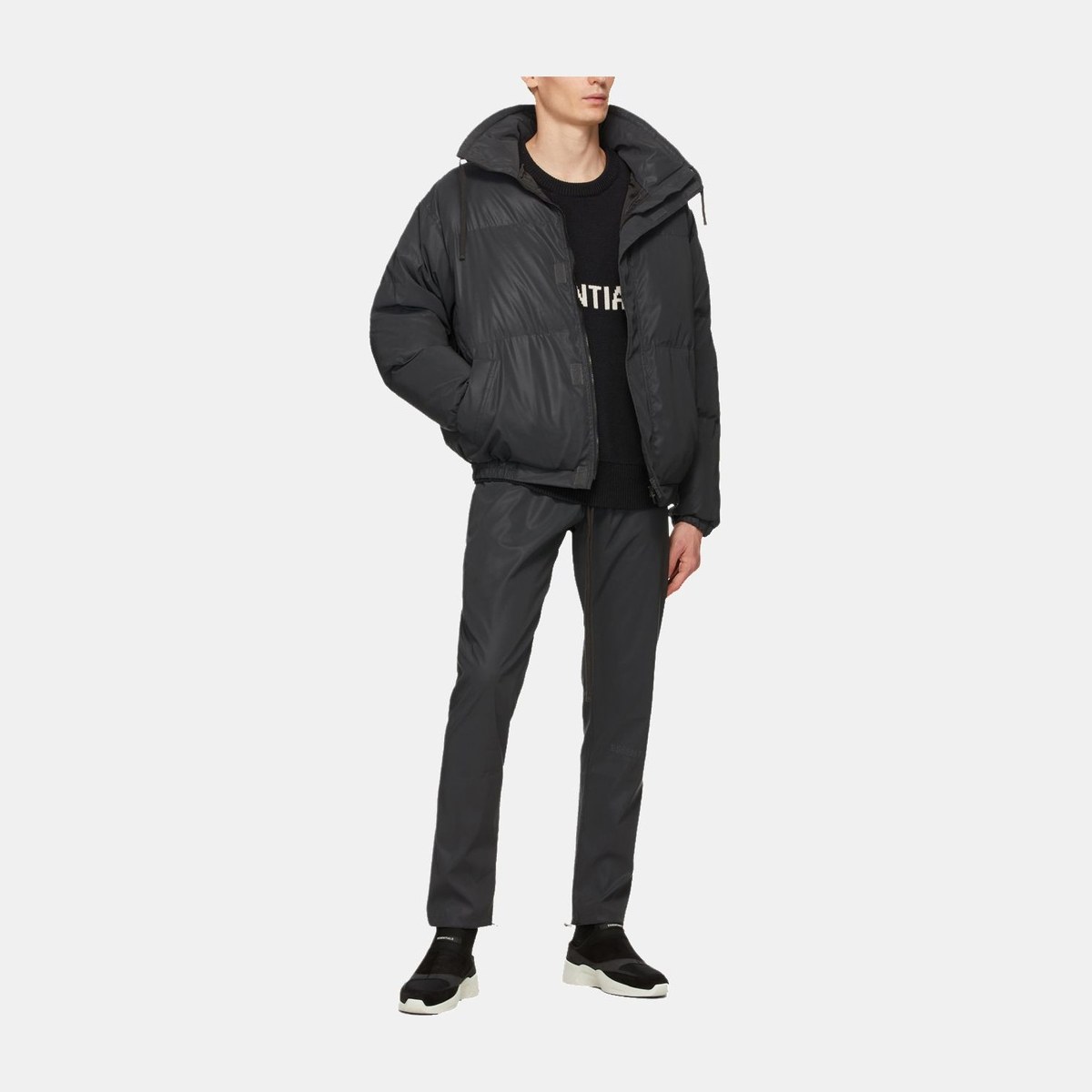 Fear of God Essentials Puffer Jacket Black FW20