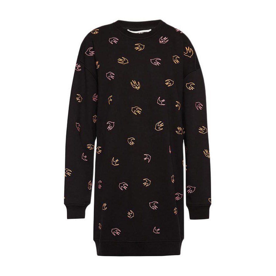 McQ Alexander McQueen Long Sleeve Dress Black