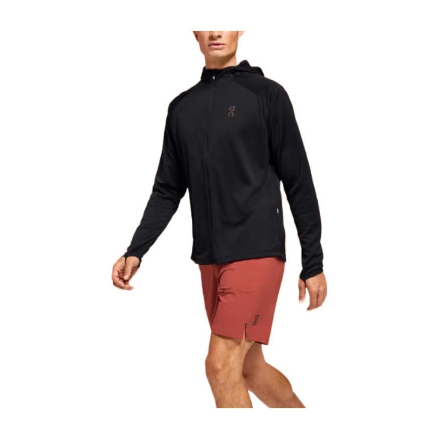 On Climate Zip Hoodie Black