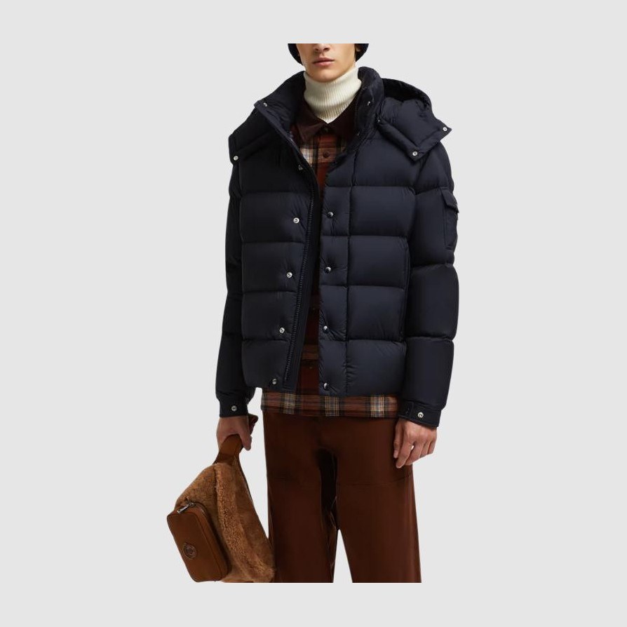Moncler Vezere Short Down Jacket Navy