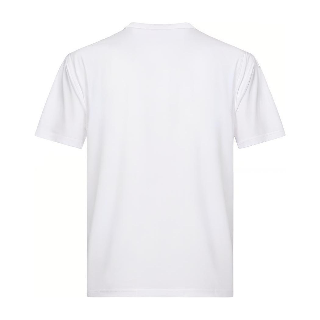 Burberry Logo Embroidered Cotton T-Shirt White