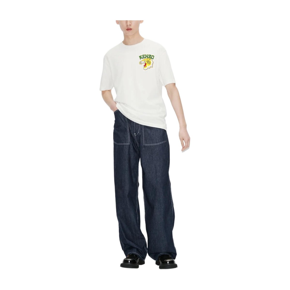 KENZO Logo Tiger Print T-Shirt