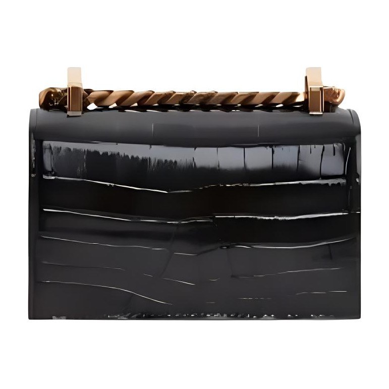 Alexander McQueen Jewelled Satchel Micro Black