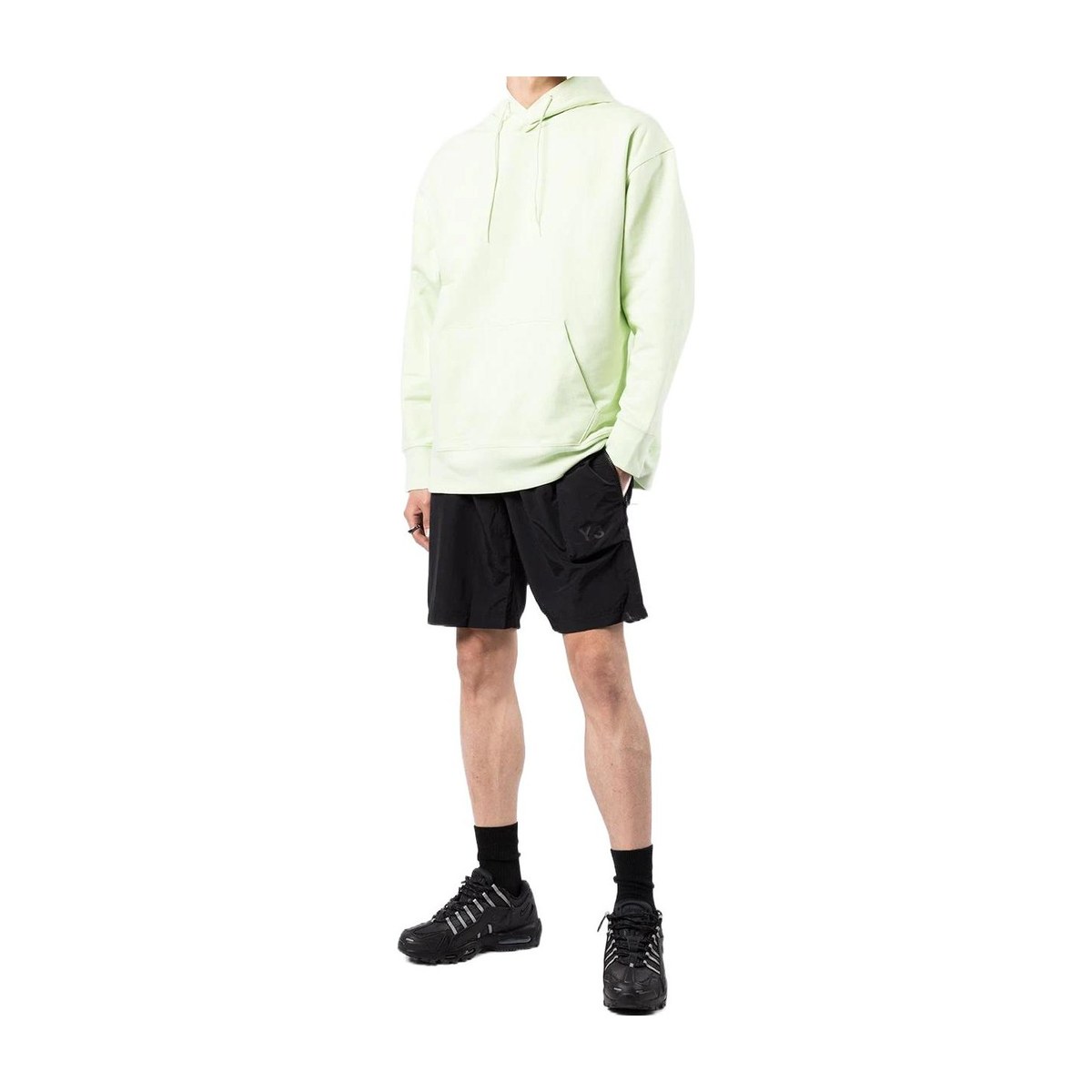 Y-3 SS22 Elastic Waist Cargo Shorts Black