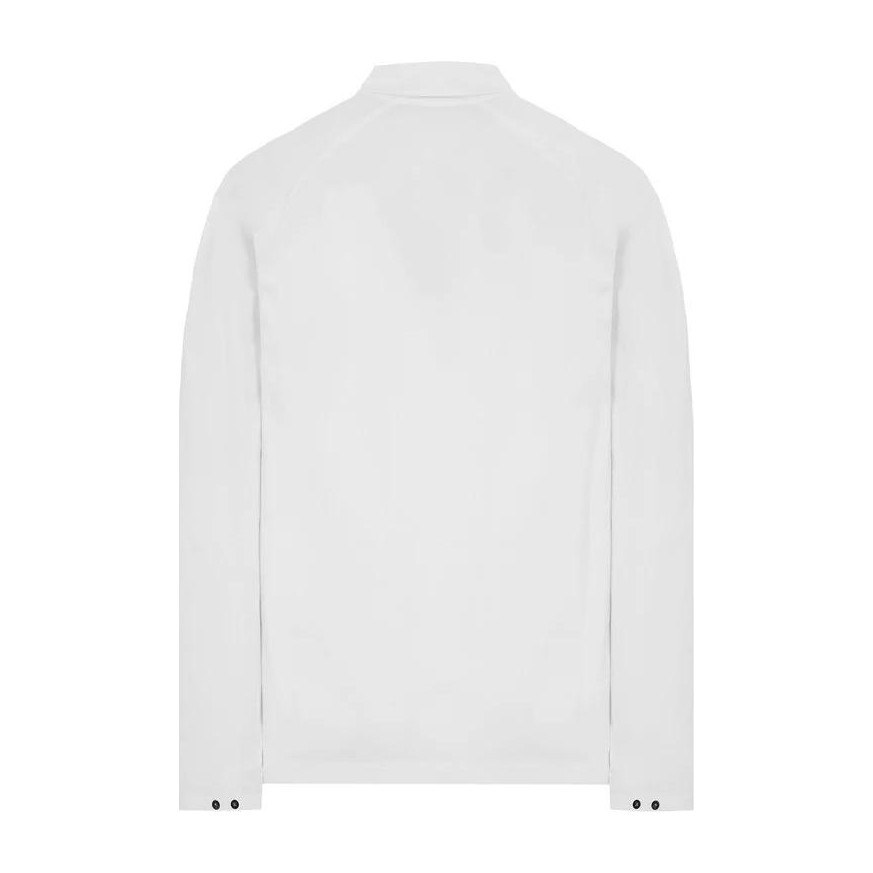 Stone Island SS22 White Logo Zip Shirt