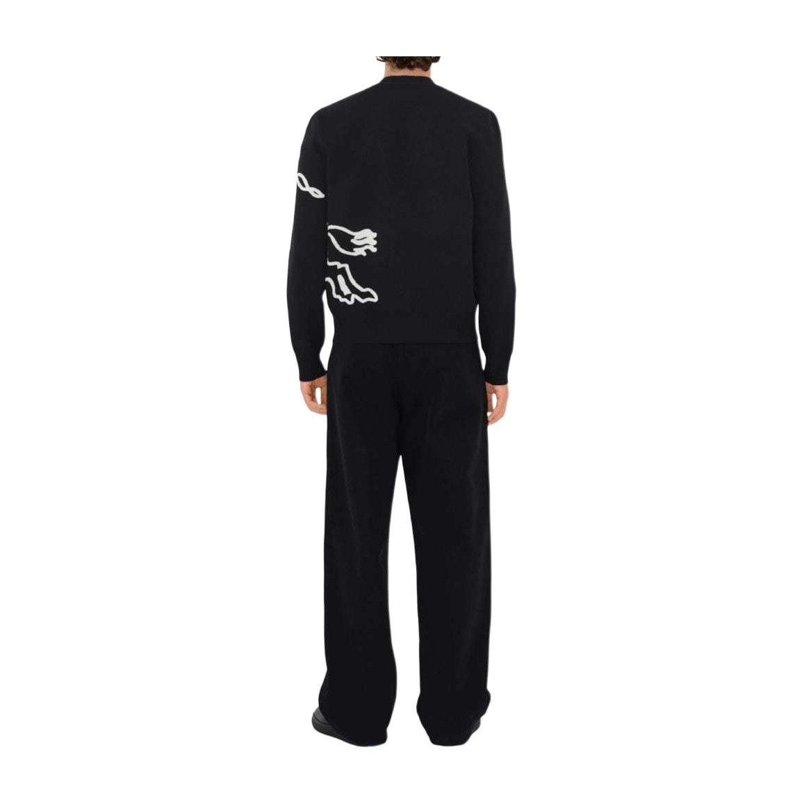 Burberry Equestrian Knight V-Neck Sweater