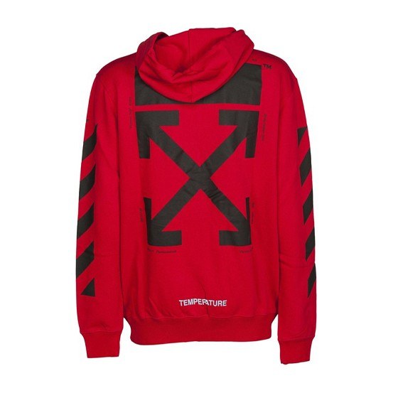 OFF-WHITE Mona Lisa Hoodie Red