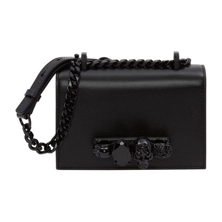 Alexander McQueen Jewelled Satchel Black