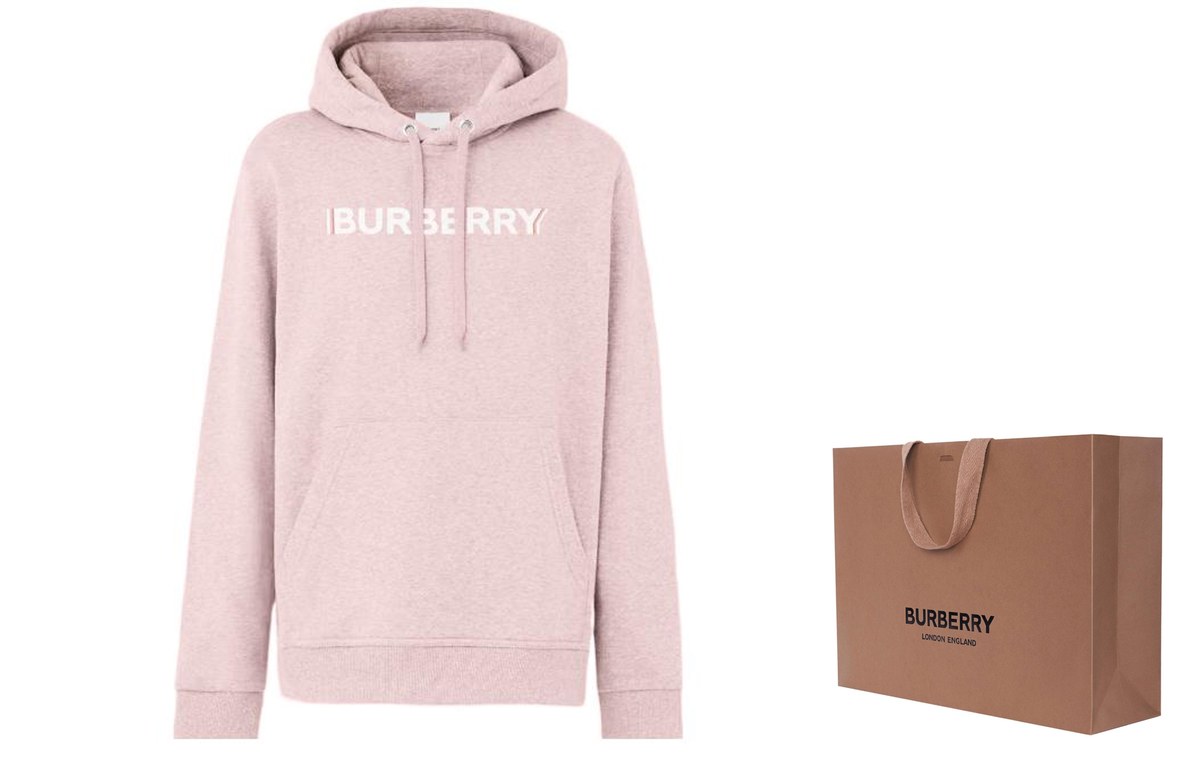 Burberry SS23 Logo Hoodie Pink