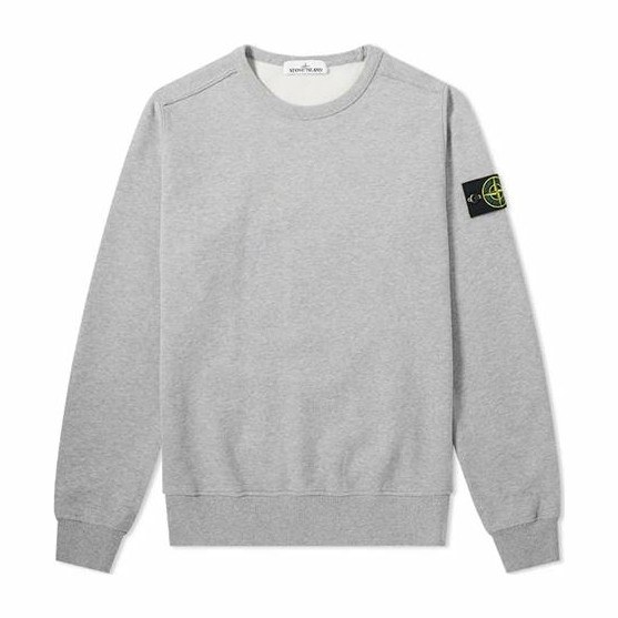 Stone Island Garment Dyed Crewneck Sweatshirt Grey