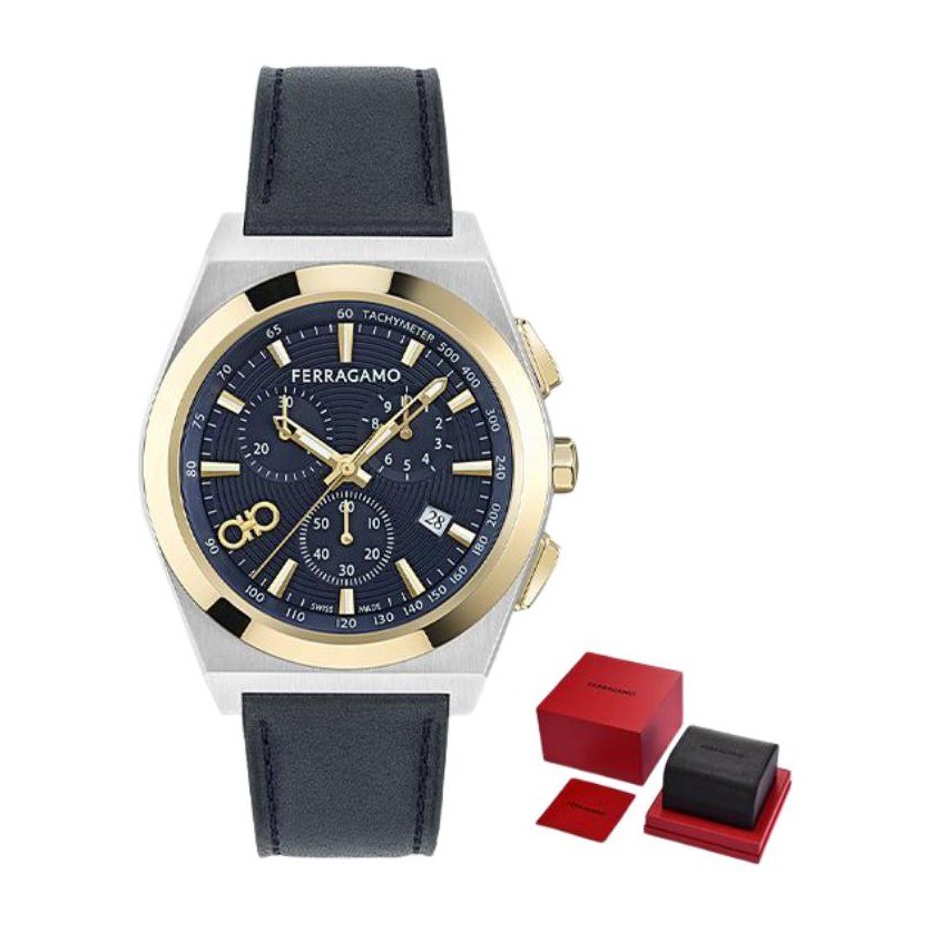 Ferragamo Quartz 42 Blue Dial