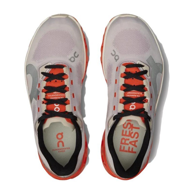 On Cloudmonster Grey Orange