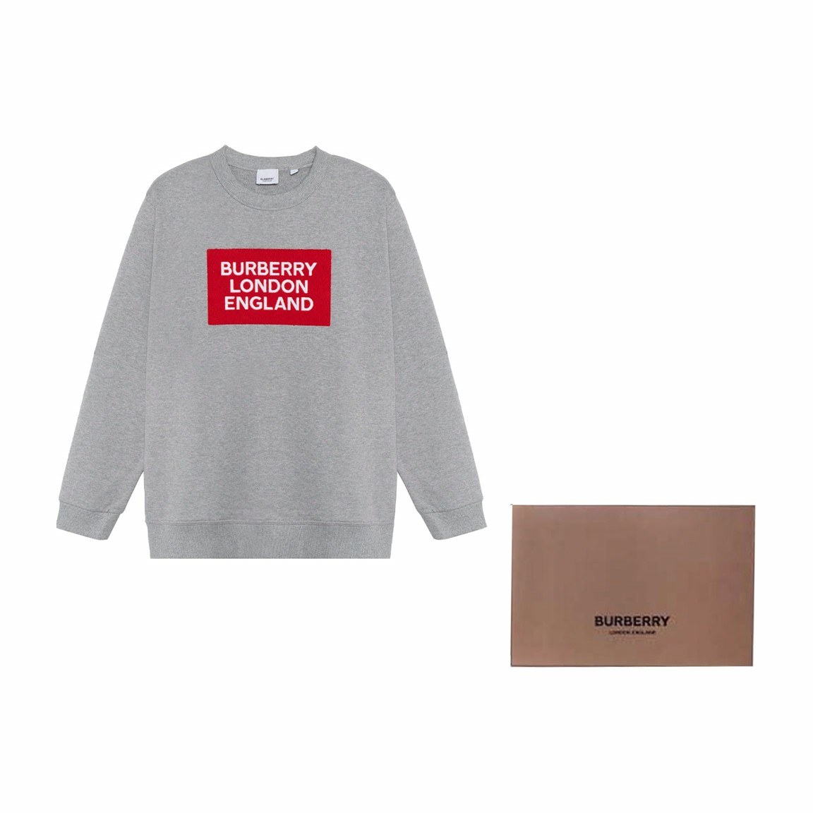 Burberry Logo Print Crewneck Sweatshirt