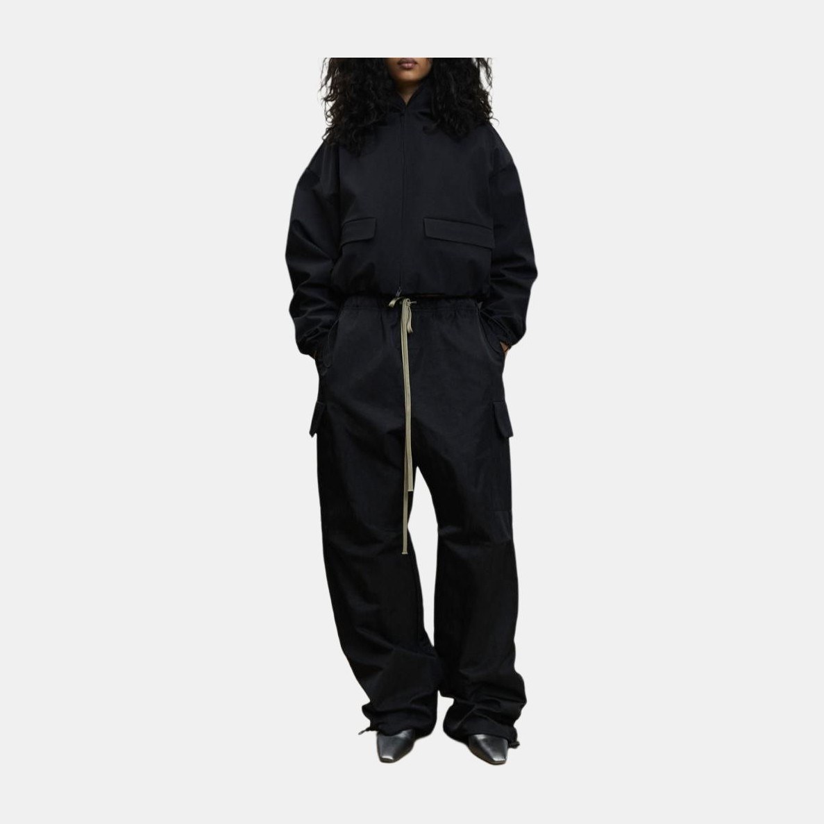 Fear of God Essentials Textured Nylon Field Pant Black