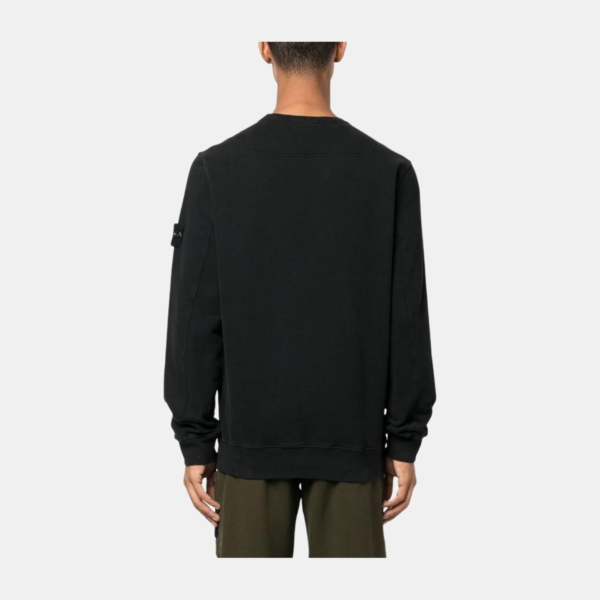 Stone Island FW23 Logo Crewneck Sweater Black