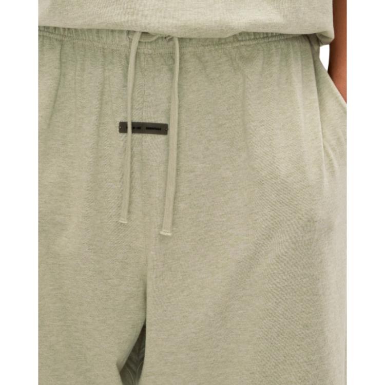 Fear of God Essentials Basketball Fleece Short Heather Stone