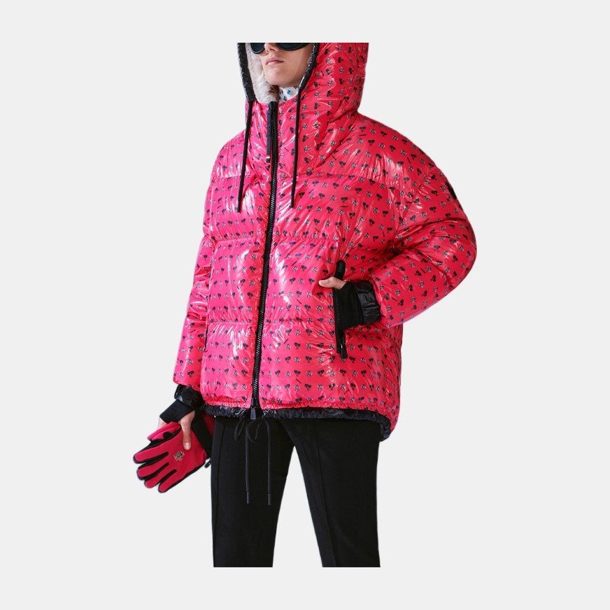 Moncler Grenoble Quilted Down Jacket Red