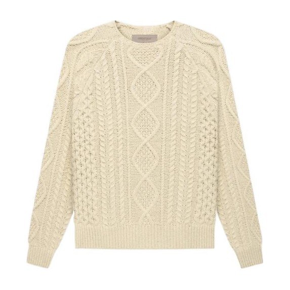 Fear of God Essentials Cable Knit Eggshell