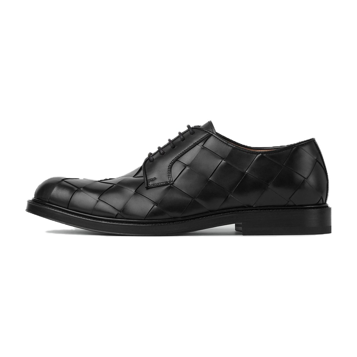 Bottega Veneta Tie Leather Oxford Black