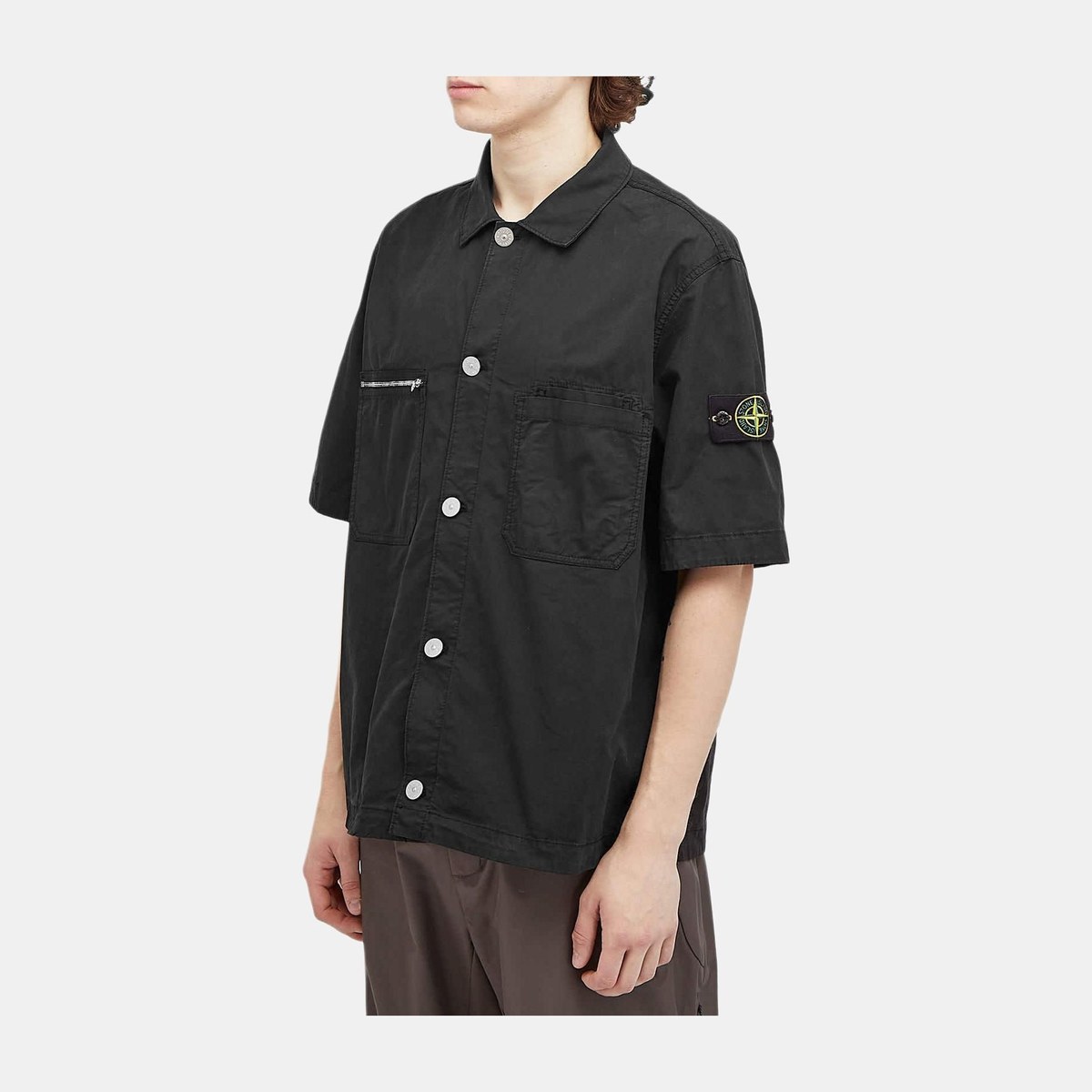 Stone Island FW24 Black Short Sleeve Shirt